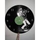 Horloge vinyle bluesman trompette